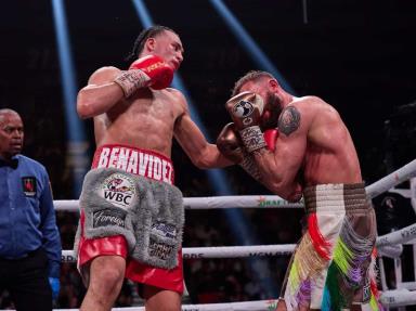 El peleador David Benavidez gana Título Interino Supermediano por decisión unánime de los jueces