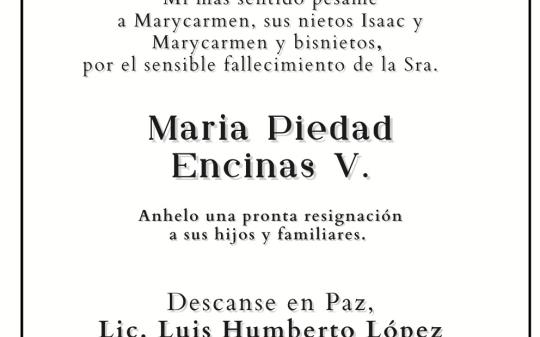 Maria Piedad Encinas V.