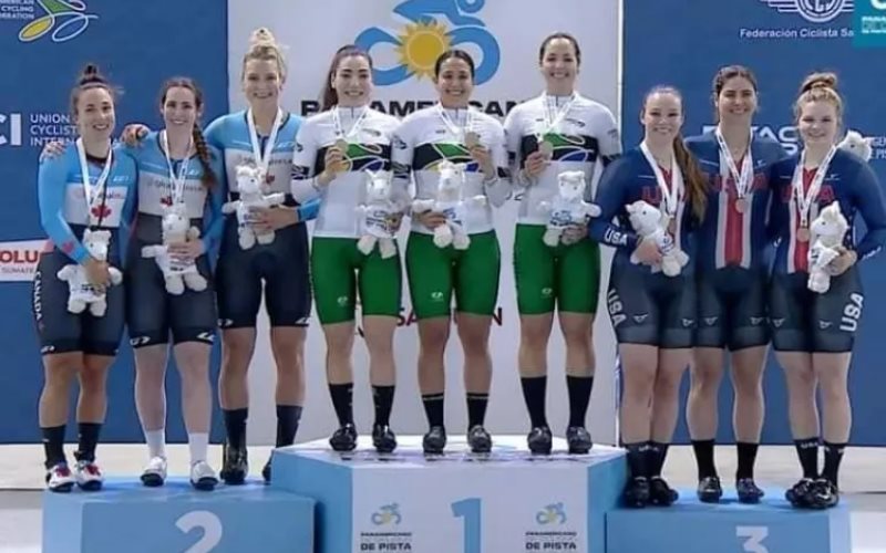 México gana medallas de oro y plata en el Campeonato Panamericano de Ciclismo de Pista