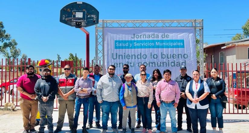 Gobierno de Tecate lleva jornada de salud y servicios municipales Uniendo lo bueno en tu comunidad a la delegación Luis Echeverría