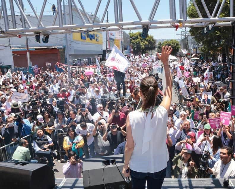’Hombres y mujeres están de acuerdo que es tiempo de las mujeres’’: En Tijuana, Claudia Sheinbaum apuesta por la continuidad de la transformación