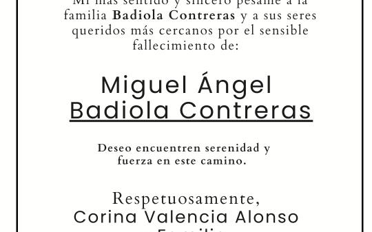Miguel Ángel Badiola Contreras