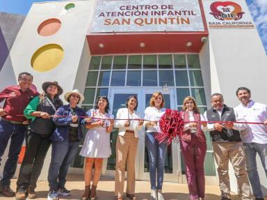 Inauguró Marina del Pilar estancia infantil en San Quintín