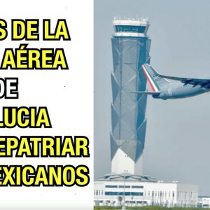 Aviones de la Fuerza Aérea salen de Santa Lucia para repatriar más mexicanos.
