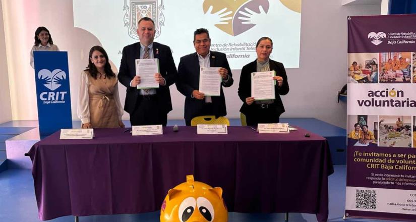 Crean alianza CRIT BC y UABC a favor de la niñez bajacaliforniana