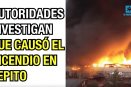 Autoridades investigan que causó el incendio en Tepito.