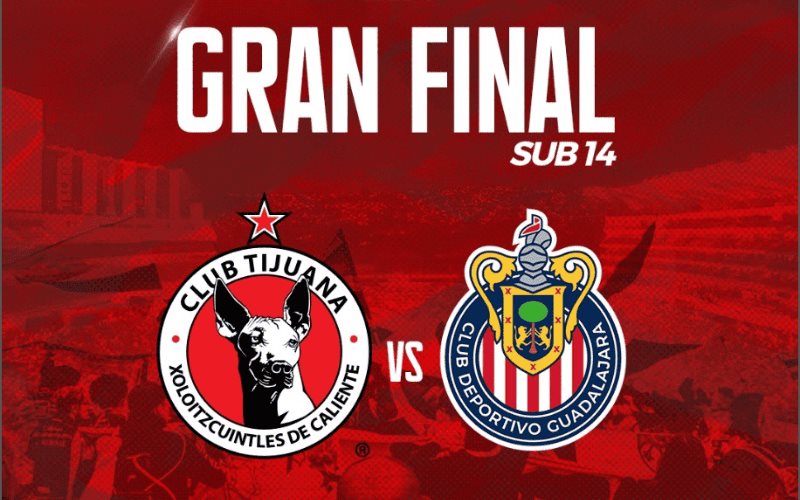 Xolos enfrentará a Chivas en la gran final de la Sub-14
