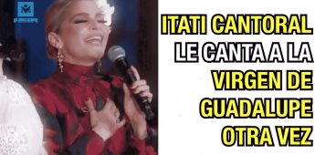 Itatí Cantoral le canta a la Virgen de Guadalupe otra vez.