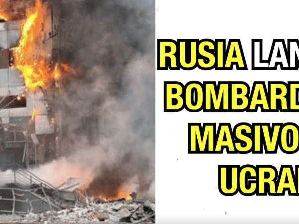 Rusia lanza bombardero masivo en Ucrania.