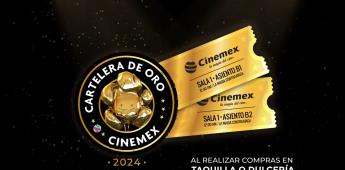 Disfruta de las películas destacadas de la temporada de premios 2024 con la Cartelera de Oro de Cinemex.