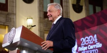 Presidente pronostica buen porvenir para México; "está bien la economía, el país progresa", afirma