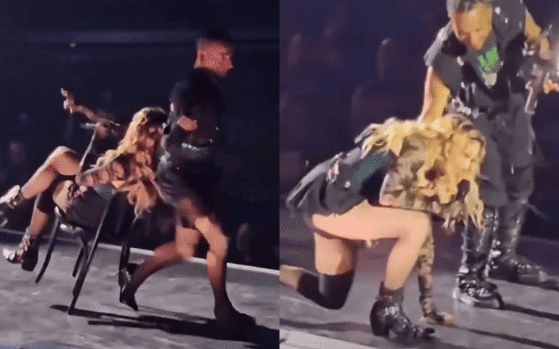 (VIDEO) Madonna cae a medio concierto y se viraliza en minutos