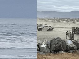 7 militares son tragados por el mar en Ensenada
