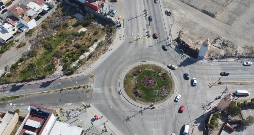 Ayuntamiento de Tijuana continúa con proyecto de mejora en la glorieta Santa Fé