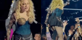 Madonna es criticada por escupirle cerveza a sus fans durante concierto