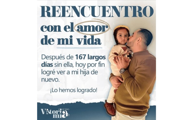 Dr. Carlos Alemán se reencuentra con su hija Victoria