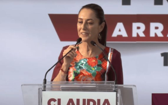 (VIDEO) Claudia Sheinbaum se equivoca en el arranque de campaña