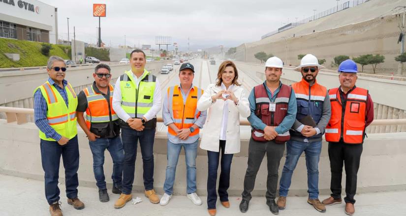 Marina del Pilar da avance en obras viales en Baja California