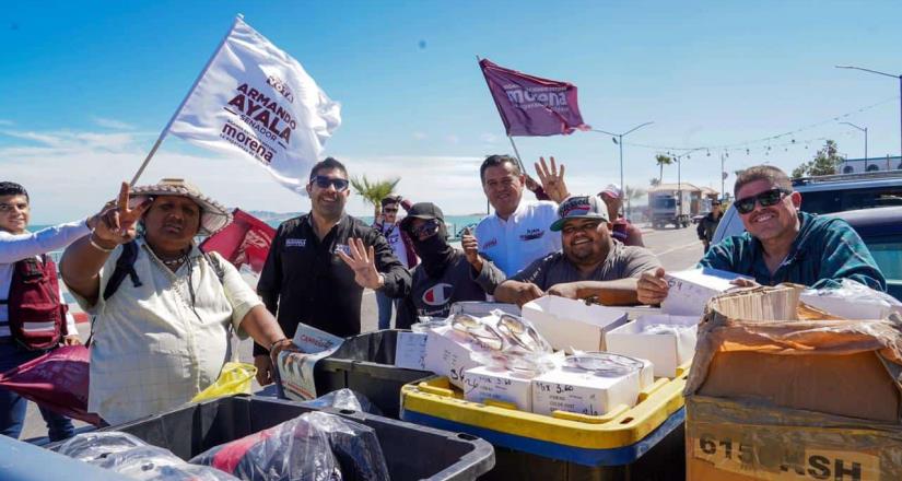 Armando Ayala se compromete a dar mayor impulso al sector pesquero de San Felipe