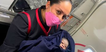 Nace bebé en pleno vuelo de Aeroméxico