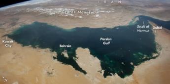 Ocho países, una foto: NASA captura fotografía muy oblicua del Golfo Pérsico