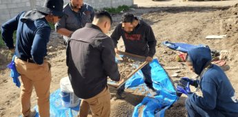FGE localiza restos óseos durante cateo en predio de la colonia Ejido Francisco Villa