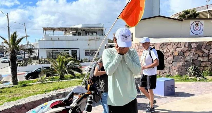 Esteban Gitano logra llegar a pie desde Los Cabos a Playas de Tijuana