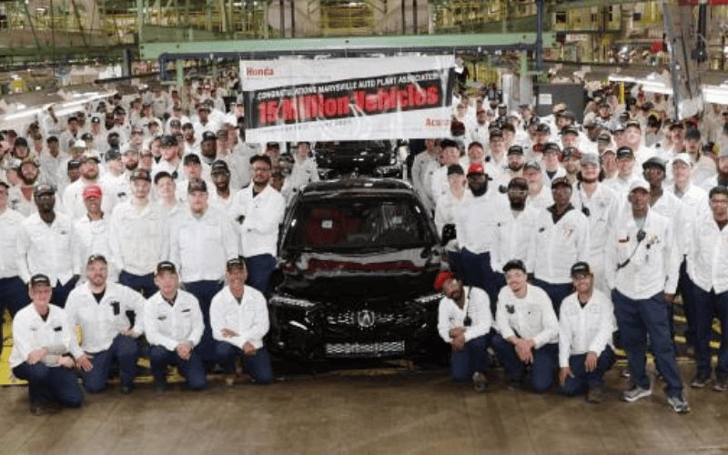 Honda celebra la producción de 15 millones de vehículos en su planta de Marysville