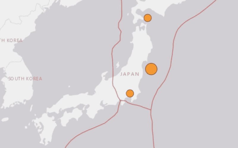 Japón registra terremoto de magnitud 6