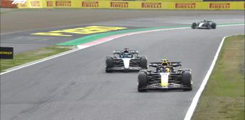 Checo Pérez termina en segundo lugar durante el Grand Prix de Japón