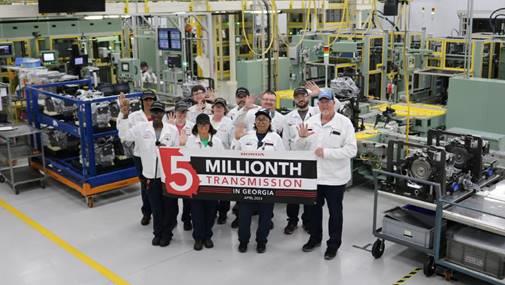 Honda celebra la producción de 5 millones de transmisiones en su planta de Georgia