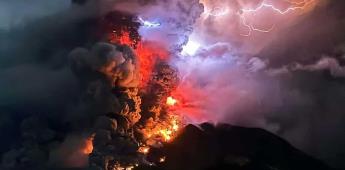 El monte Ruang en Indonesia estalló en erupción movilizando a las autoridades
