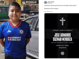 Muere José Armando, niño aficionado del Cruz Azul que padecía leucemia y renunció a las quimioterapias