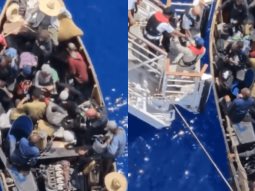 Crucero estadounidense rescata a 27 balseros cubanos