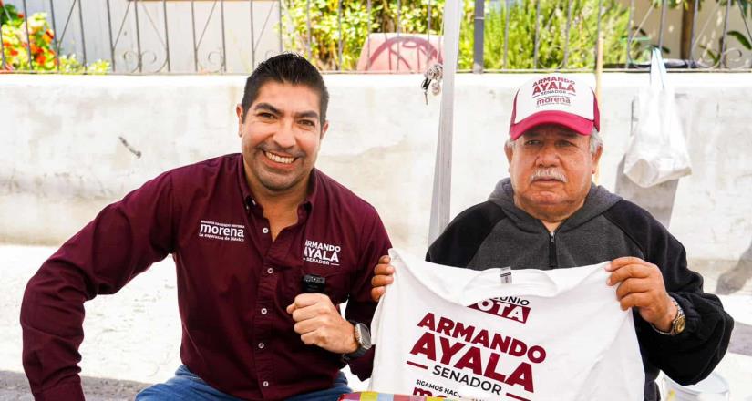 Armando Ayala asegura que con Claudia Sheinbaum lograremos una república con trabajo y salario justo