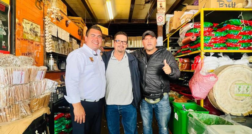 Comerciantes de la central de abastos respaldan la candidatura de Leonel Peiro Del Rio a la alcaldía de Tijuana