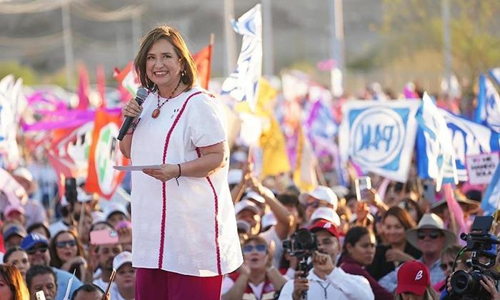 Xóchitl Gálvez celebra encuestas donde alcanza a la candidata de las mentiras