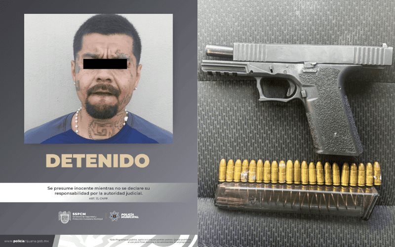 Minutos después de ataque armado, policía municipal captura al agresor