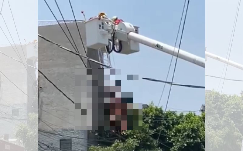 Antena se cae y electrocuta a un trabajador