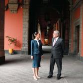 AMLO recibe a Claudia Sheinbaum en Palacio Nacional