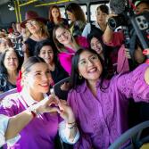 Marina del Pilar inaugura segunda ruta del transporte violeta incrementa a 10 mil viajes potenciales al día