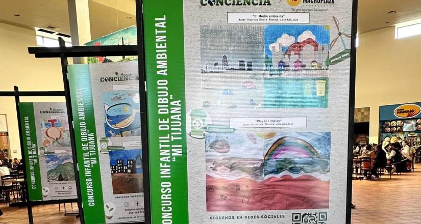 Muestran la visión de la niñez infantil en exposición de dibujo MI TIJUANA