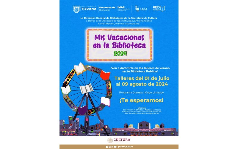 Preparan a personal para Mis Vacaciones en la Biblioteca 2024