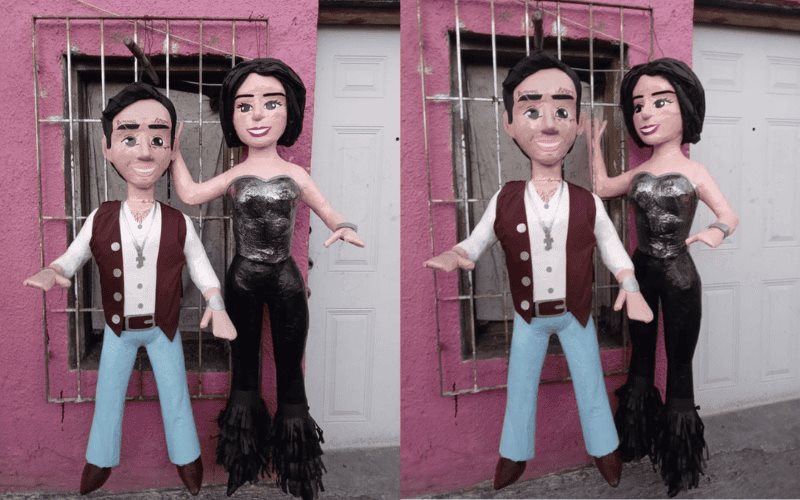 Christian Nodal y Ángela Aguilar ya tienen sus piñatas personalizadas