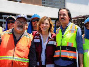 Marina del Pilar arranca primera etapa del programa de pavimentación en la colonia Independencia