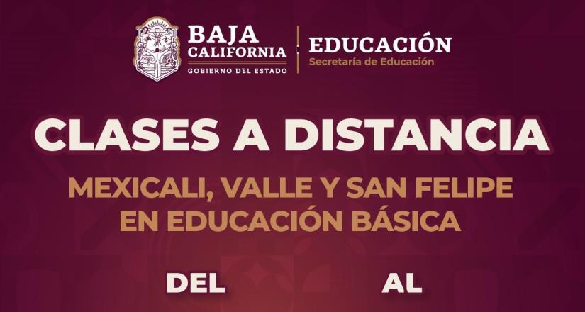 Gobernadora Marina del Pilar anuncia clases a distancia en Mexicali, su valle y San Felipe por altas temperaturas