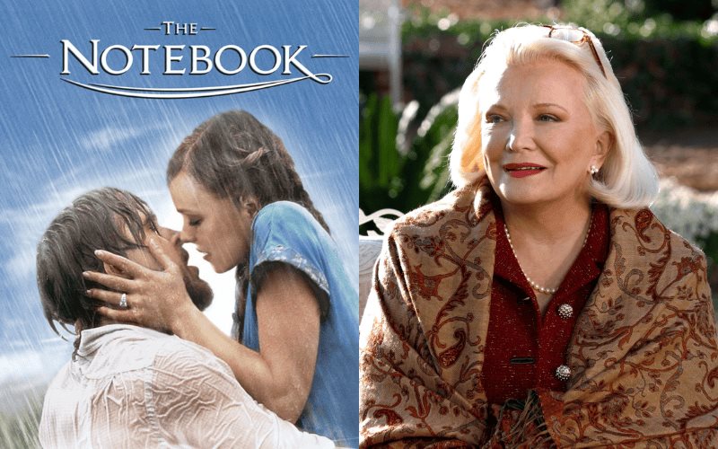 Gena Rowlands, protagonista de The Notebook, padece alzheimer