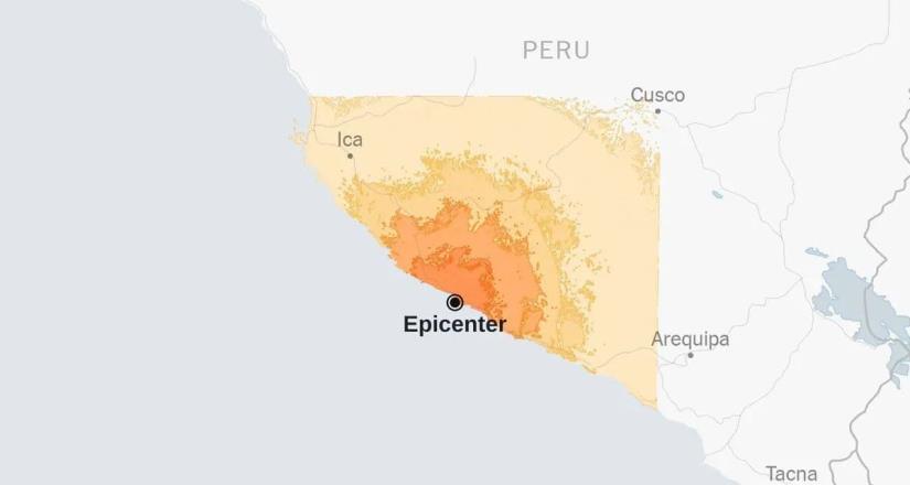 Perú emite alerta de tsunami tras sismo de magnitud 7