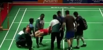 Jugador chino de bádminton pierde la vida durante un juego de torneo