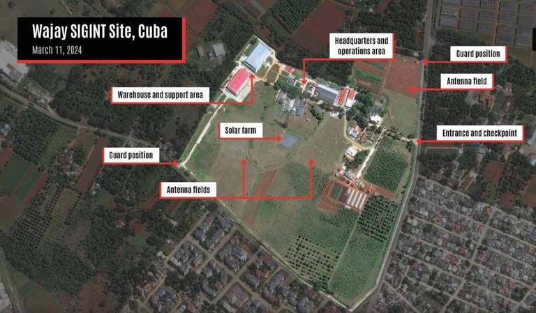 Imágenes satelitales muestran posible expansión de bases de espionaje chinas en Cuba